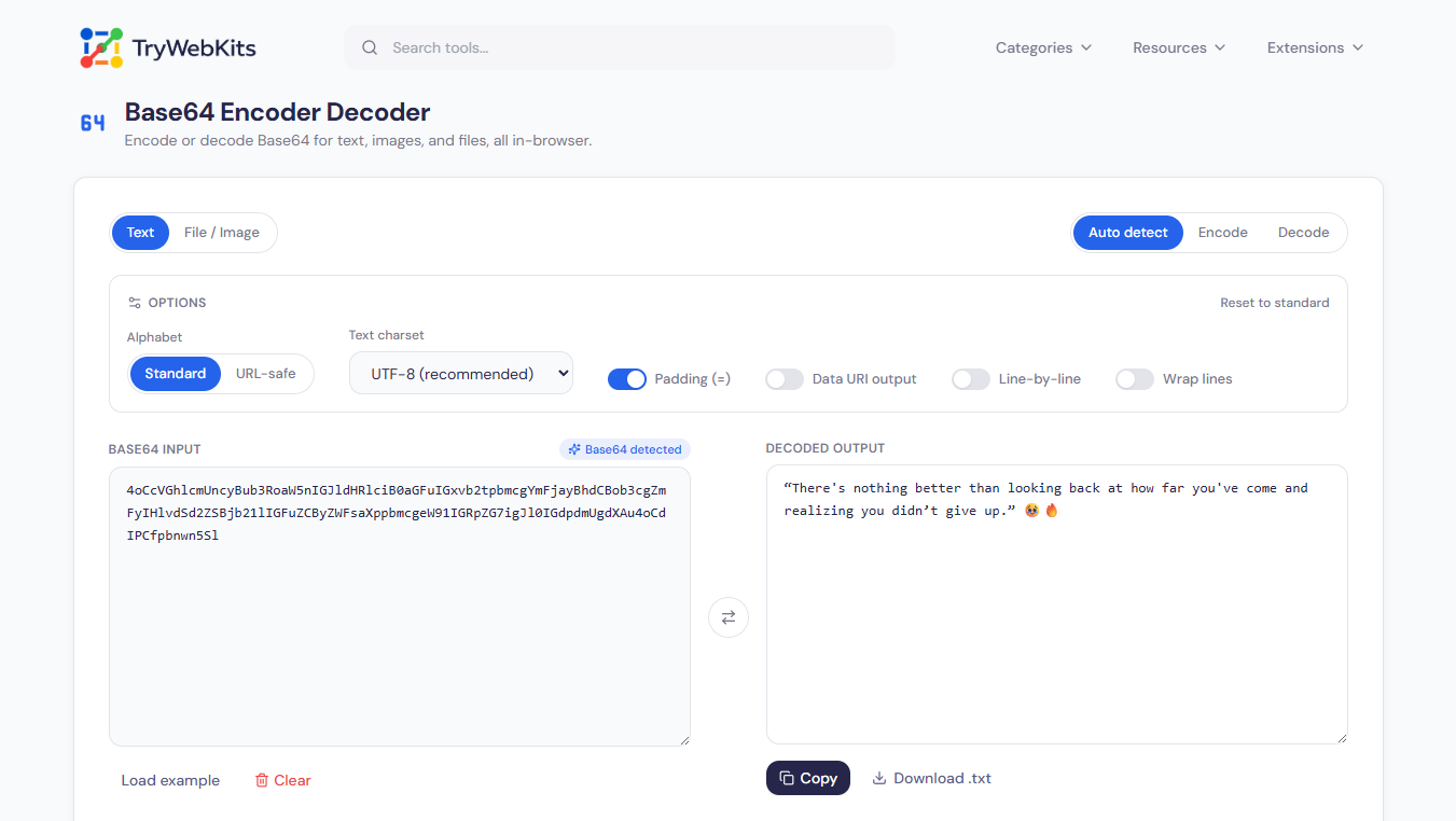 Base64 Encoder Decoder preview