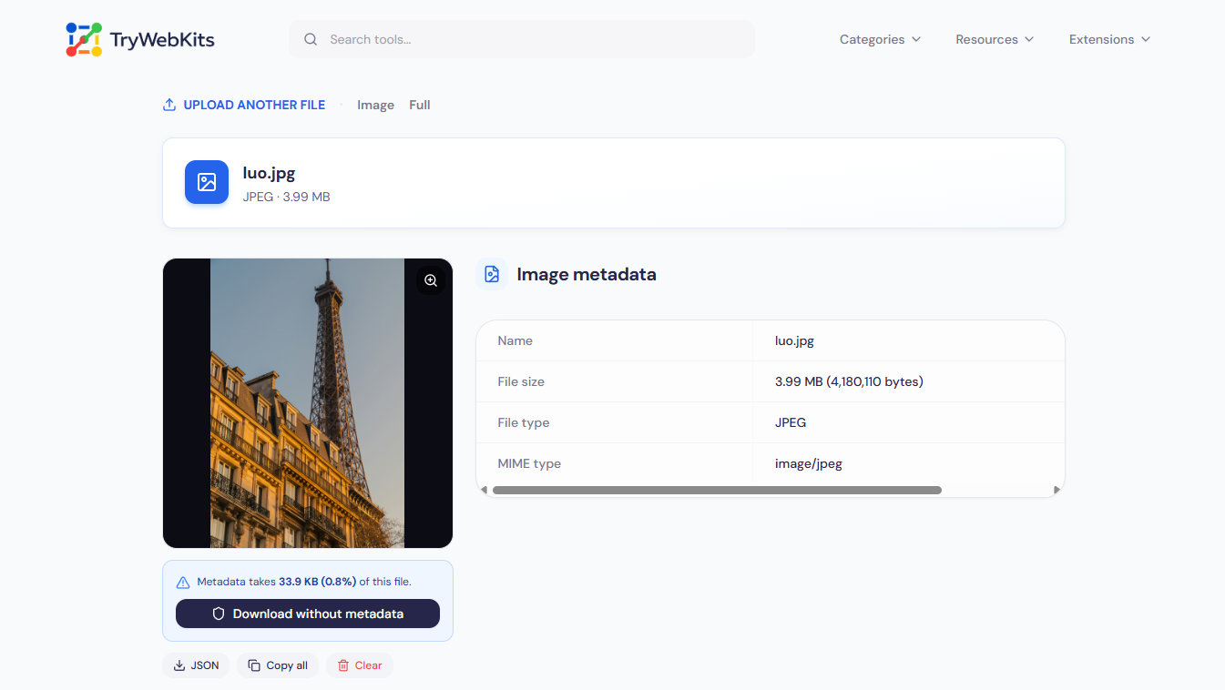 EXIF Data Viewer Preview